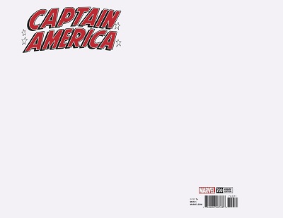 Captain America no. 700 (2017 Series) (Blank Variant)