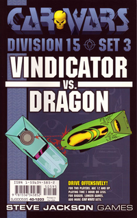 Car Wars : Division 15 Set 3 Vindicator Vs. Dragon