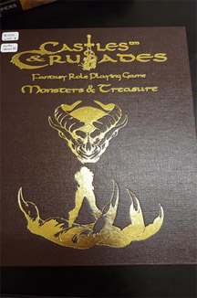 Castles and Crusades: Fantasy Role Playing Game: Monsters and Treasure: Leatherbound Ed:  HC - Used