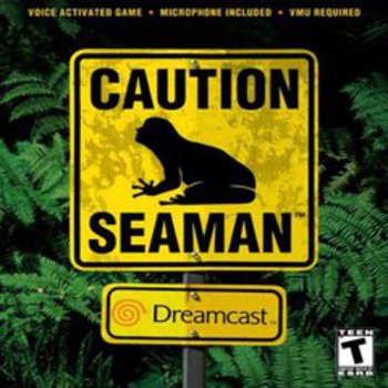 Caution Seaman - Sega Dreamcast (with Microphone)