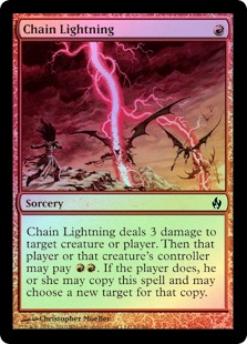 Chain Lightning - Fire and Lightning FOIL