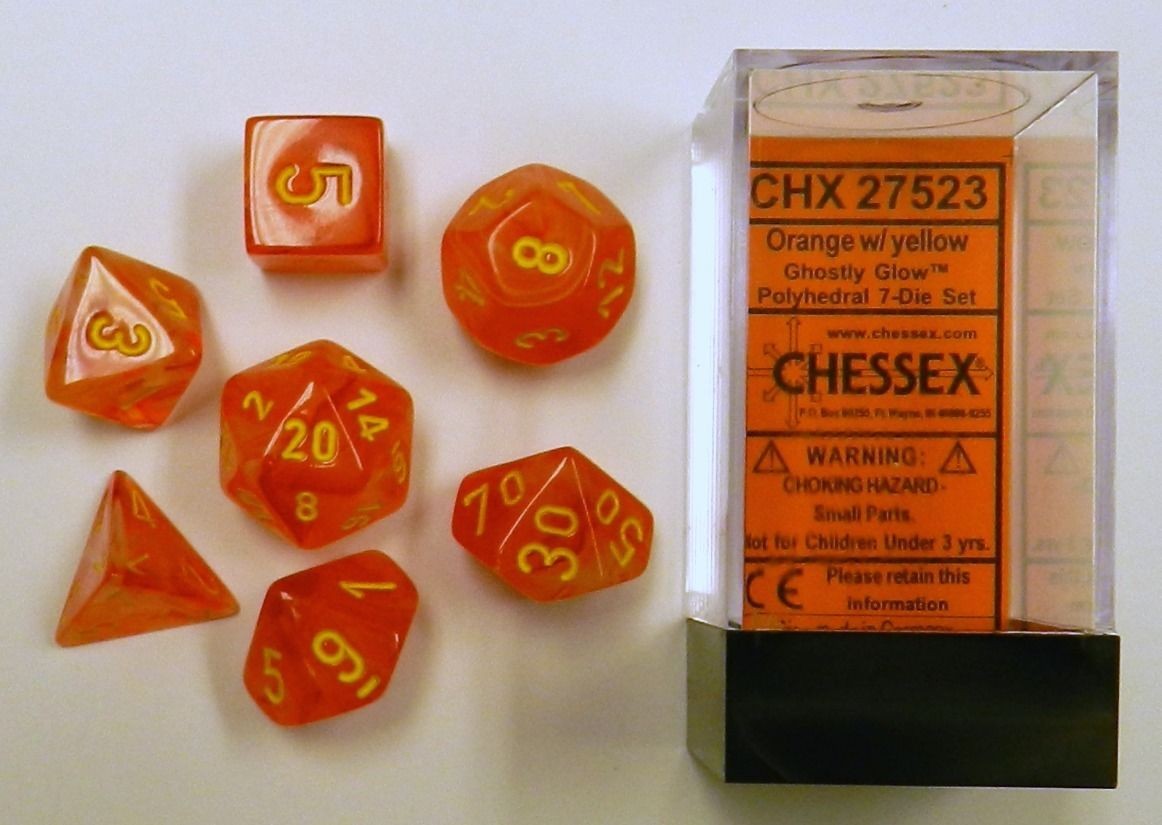 Ghostly Glow Dice Set