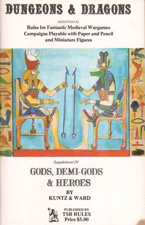 Dungeons and Dragons: Supplement IV: Gods, Demi-Gods and Heroes - USED