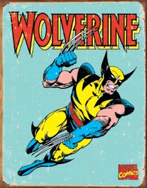 Wolverine Retro Tin Sign 
