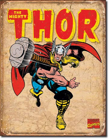 The Mighty Thor Retro Tin Sign