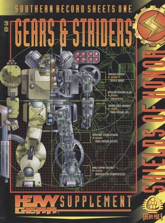 Heavy Gear 1st ed: Southern Record Sheets One: Gears and Striders