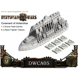 Dystopian Wars: Covenant of Antarctica: Pericles Drone Fleet Carrier and Tokens: DWCA05