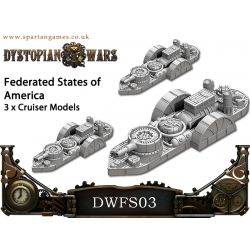 Dystopian Wars: Federated States of America: Lexington Cruisers: DWFS03