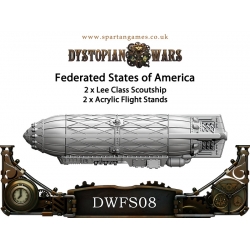 Dystopian Wars: Federated States of America: Lee: Scoutship (2): DWFS08