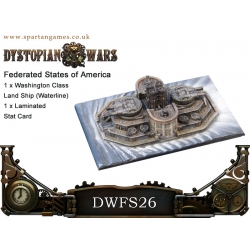 Dystopian Wars: Federated States of America: Washington Landship (Waterlined): DWFS26