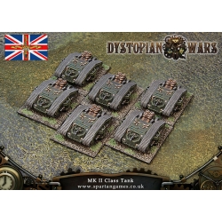 Dystopian Wars: Kingdom of Britannia: MKII Medium Tanks: DWKB23