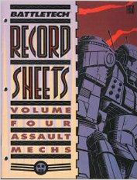 Battletech: Record Sheets Volume Four: Assault Mechs: 1650 - Used