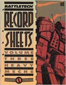 Battletech: Record Sheets: Volume 3: Heavy Mechs - Used