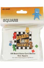 Deck Protector: Square Board Game Orange (100 Sleeves)