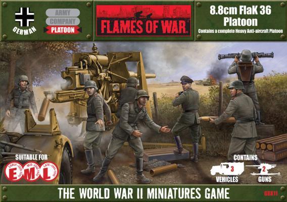 Flames of War: 8.8CM FlaK 36 Platoon Box Set