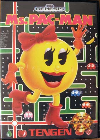 Ms. Pac-Man with Box - genesis