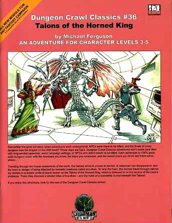 Dungeon Crawl Classics: No 36: Talons of the Horned King