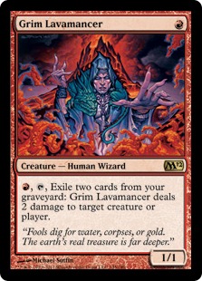 Grim Lavamancer (Fire and Lightning Duel Deck) - FOIL