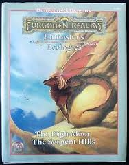 Dungeons and Dragons 2nd ed: Forgotten Realms: Eliminsters Ecologies: The High Moor The Serpent Hills - Used