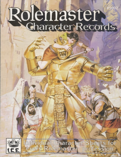 Rolemaster: Character Records: 1002 - Used