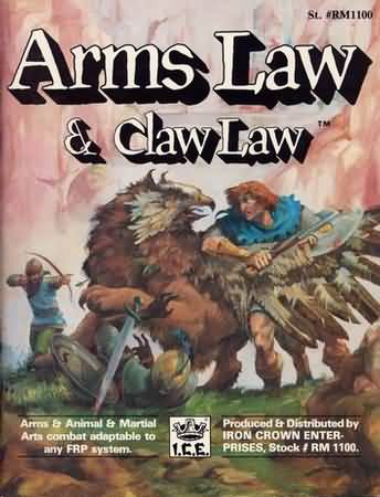 Rolemaster: Arms Law and Claw Law - Used