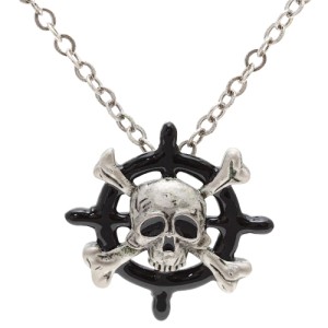 Pirate Wheel Necklace: J018