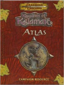 Dungeons and Dragons 3rd Ed: Kingdoms of Kalamar Atlas - Used