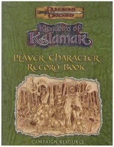 Dungeons and Dragons: Kingdoms of Kalamar: Player Character Record Book