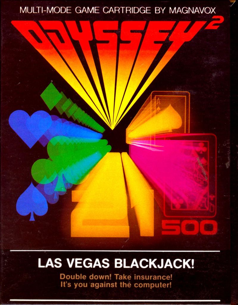 Las Vegas Blackjack (with box and manual) - Odyssey 2