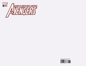 Avengers no. 1 (2018 Series) (Blank Variant)