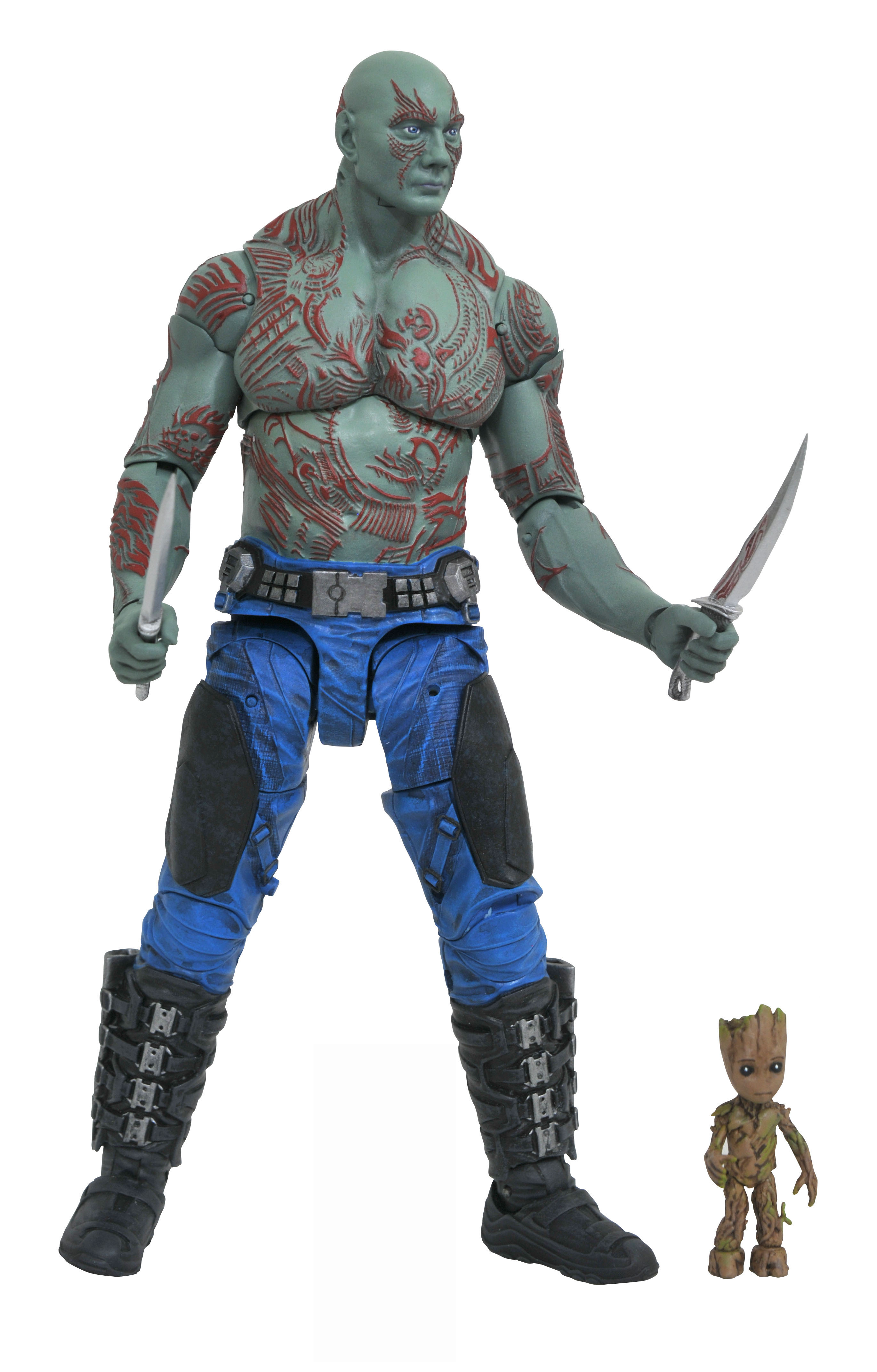 Marvel Select: Guardians of the Galaxy: Drax and Baby Groot Action Figure (incomplete)