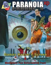 Paranoia XP: GM Screen and Mandatory Fun Enforcement Pack - NEW