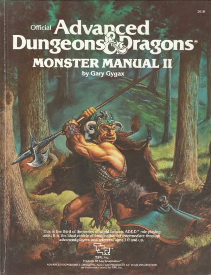 Dungeons and Dragons 1st ed: Monster Manual II - USED