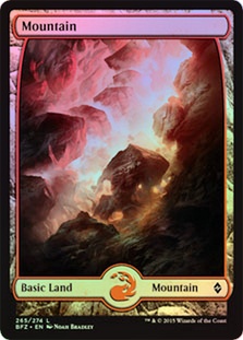 Mountain - Battle for Zendikar (Full Art Noah) - Foil