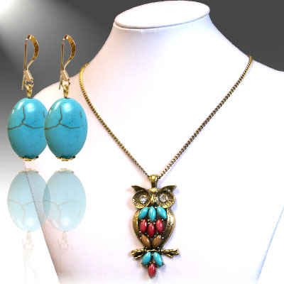 Necklace Sets: Turquoise / Red