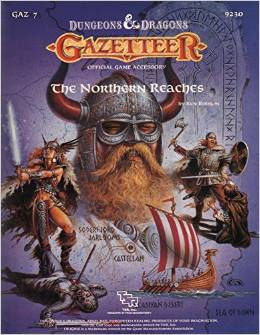 Dungeons and Dragons 1st ed: Gazetteer: The Northern Reaches - Used