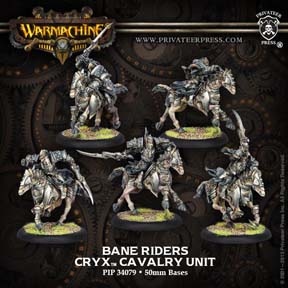 Warmachine: Cryx: Bane Riders Cavalry Unit (5): 34079