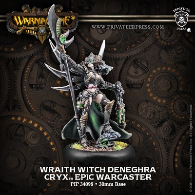 Warmachine: Cryx: Wraithwitch Deneghra 34098 - Used