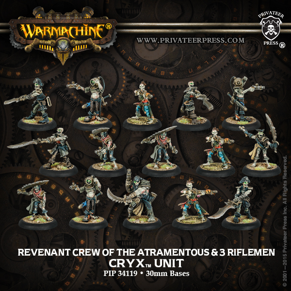 Warmachine: Cryx: Revenant Crew of the Atramentous: 34119