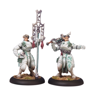 Warmachine: Retribution of Scyrah: Invictor Officer and Standard: 35027 - Used
