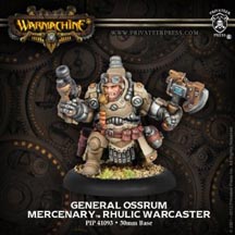 Warmachine: Mercenaries: General Ossrum Rhulic Warcaster: 41093