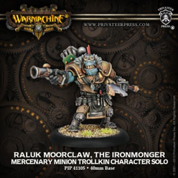 Warmachine: Mercenaries: Raluk Moorclaw, the Iron Monger: 41105 - Used
