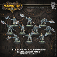 Warmachine: Mercenaries: Steelhead Halberdiers (10): 41108