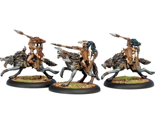 Hordes: Circle of Orboros: Tharn Wolf Riders: 72024 - Used
