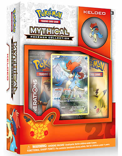 Pokemon Trading Card Game: Mythical Pokemon Keldeo Collection Box