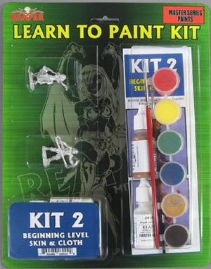 Reaper Learn to Paint Kit: Master Series Paints: Kit 2 Skin and Cloth