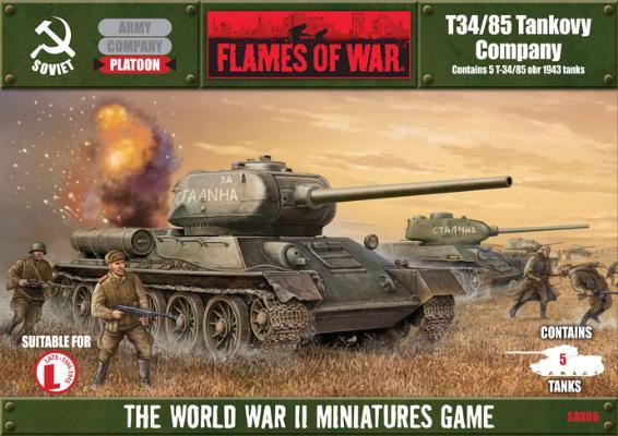 Flames of War: T34/85 Tankovy Company Box Set