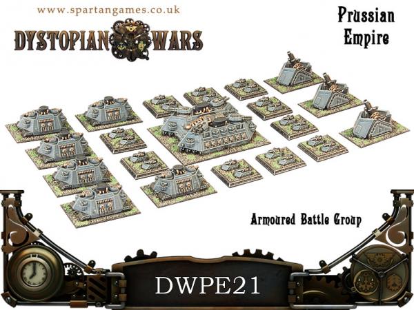 Dystopian Wars: Prussian Empire: Armoured Battle Group Box Set