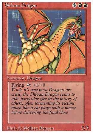 Shivan Dragon - (6x9 Oversized Card) Promo