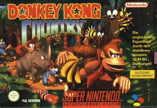 Donkey Kong Country with Box - SNES